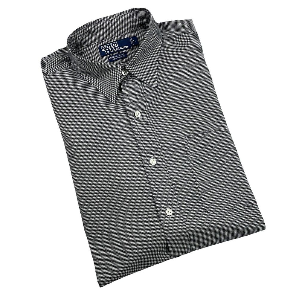 Polo Ralph Lauren Lowell Sport Houndstooth Button Up Navy/White-L